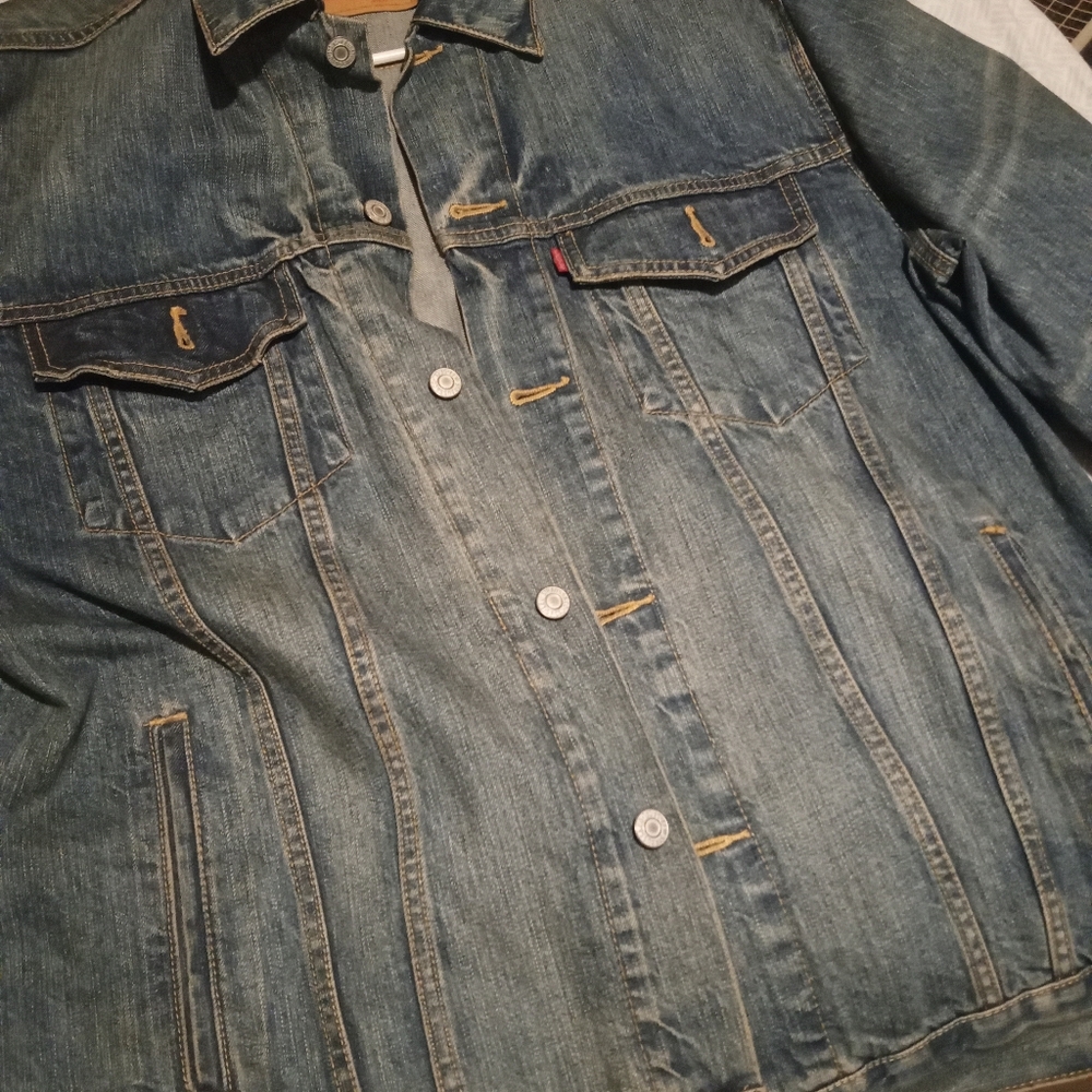Levi's Faded Blue Denim Trucker Jacket